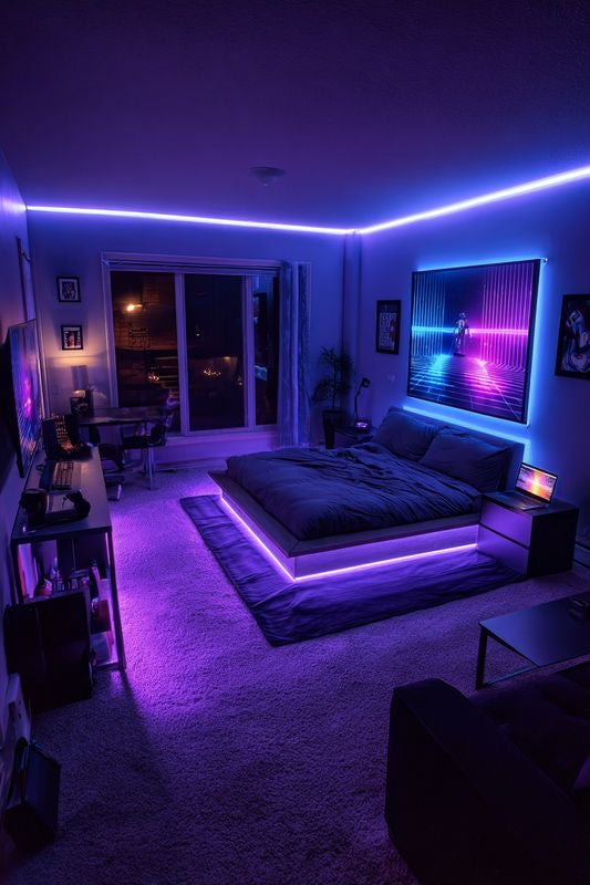 RGB LED szalag – GlowNest hangulatvilágítás